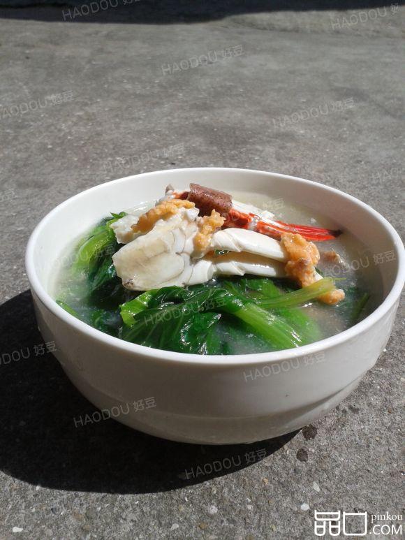 蟹煮菜心汤
