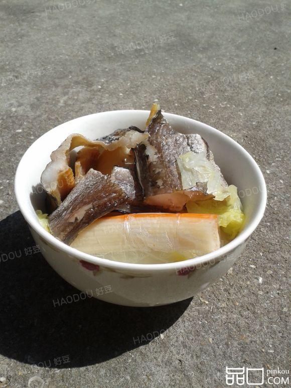 白菜煮鳗鱼干蟹肉棒