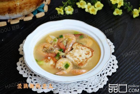 海虾老豆腐煲
