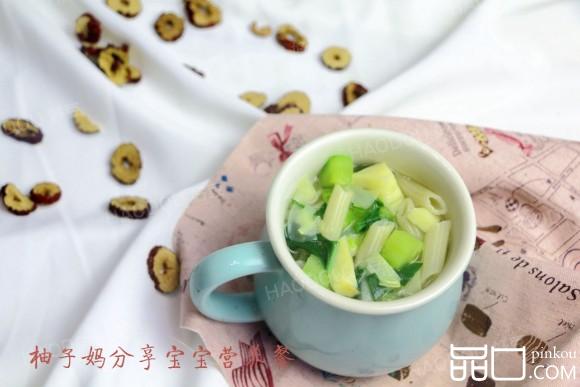 冬笋高汤蔬菜面