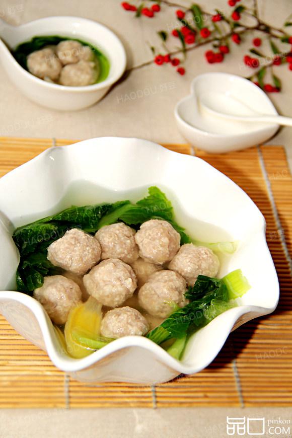 白菜肉丸汤