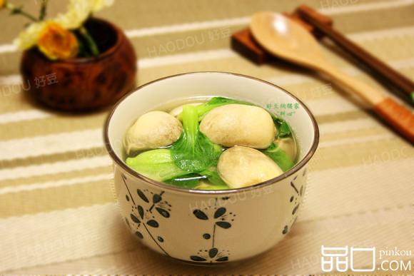 青菜草菇汤