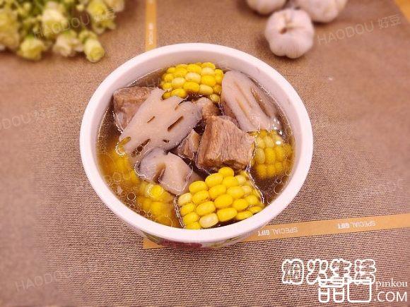 玉米莲藕排骨汤