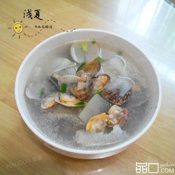 冬瓜花蛤汤