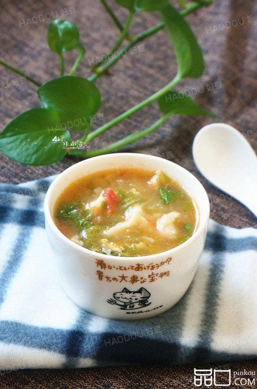 西红柿鸡蛋疙瘩汤