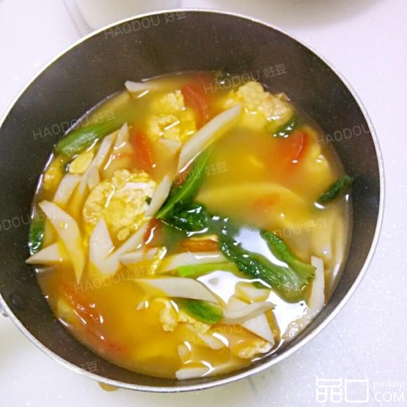 番茄杏鲍菇鸡蛋汤