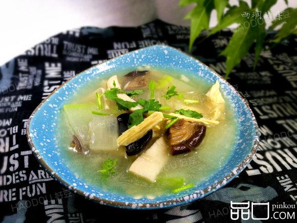冬瓜腐竹菌菇汤