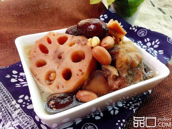 花生薏米红枣骨藕汤