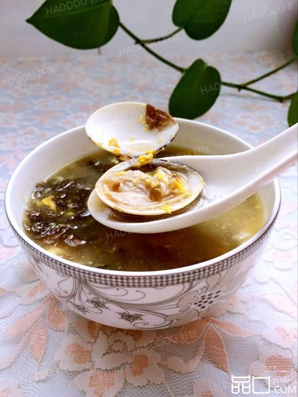 蛤蜊紫菜蛋花汤