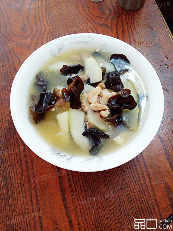 冬瓜木耳肉片汤