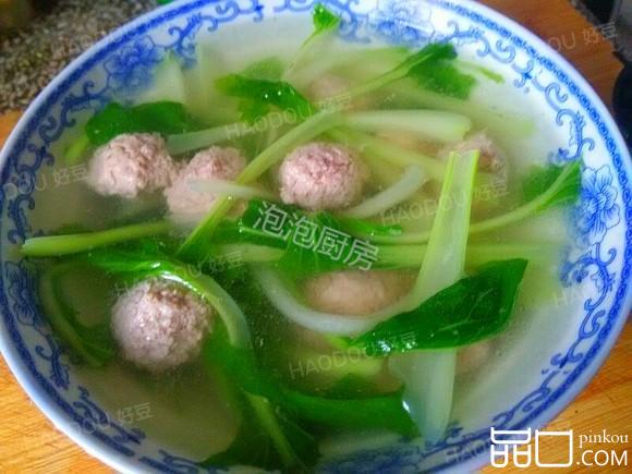 青菜肉圆汤