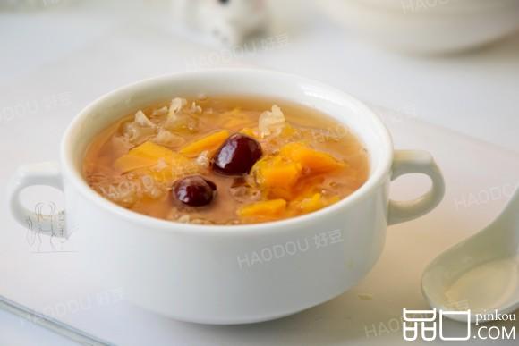 双红银耳南瓜汤