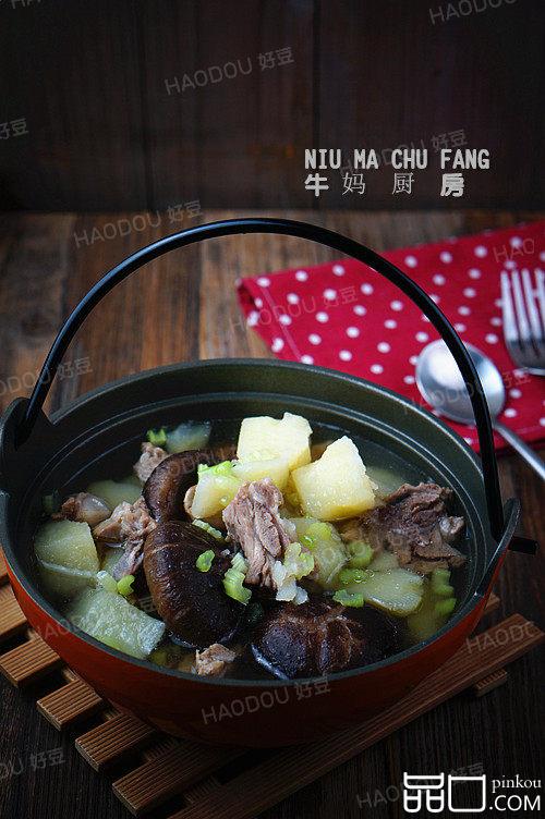 土豆香菇排骨汤