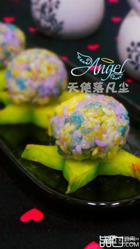营养彩色饭团
