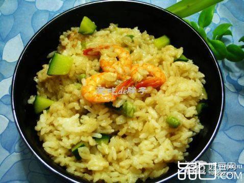 虾仁青豆饭