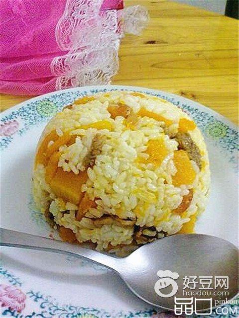 南瓜虾仁炒饭