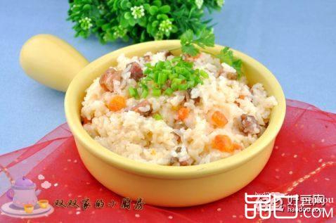 胡萝卜腊肉饭