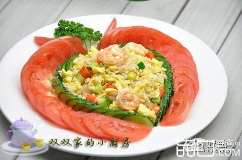 虾仁白果蛋炒饭