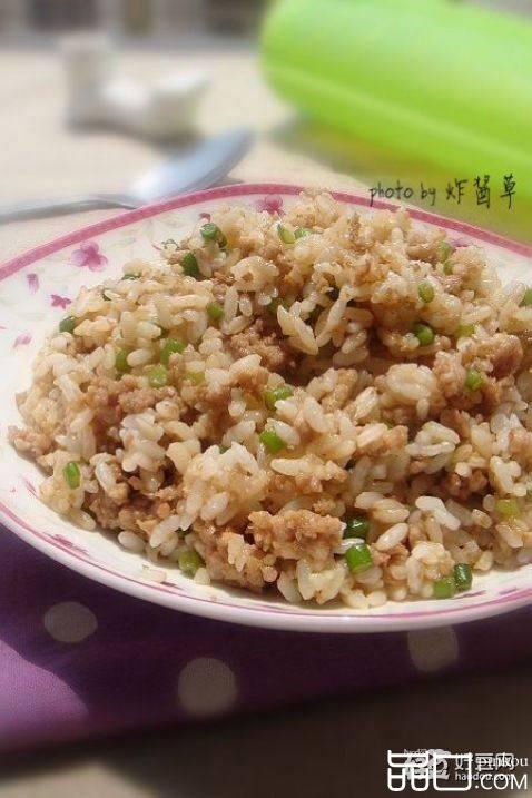 蒜苔肉酱炒饭