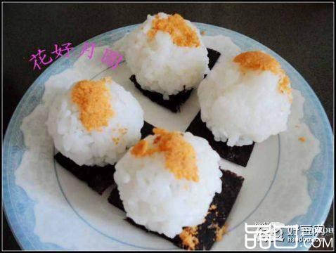 肉松果脯饭团