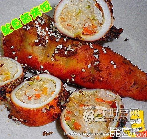 鱿鱼筒烤饭