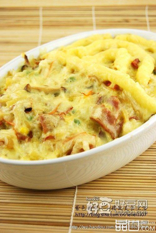 培根蔬菜焗饭