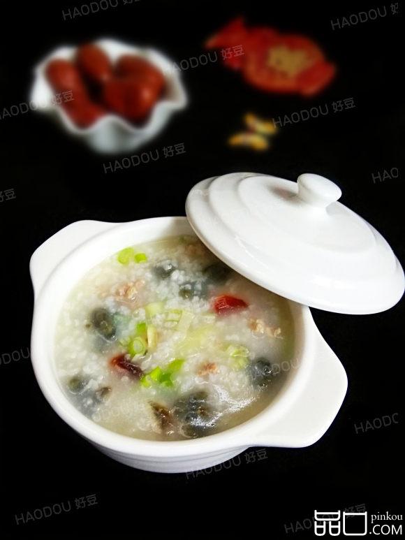 皮蛋瘦肉粥#多效护理