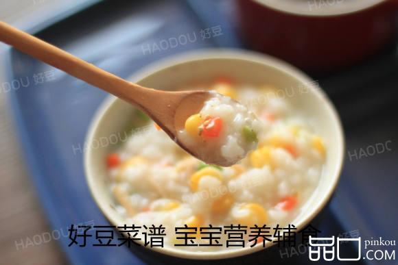彩蔬鸡肉粥