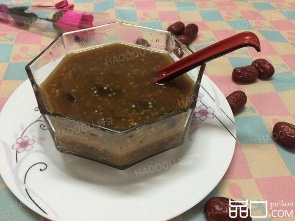 小米红枣红糖粥