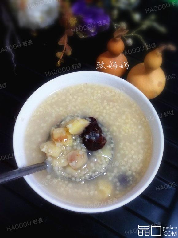 红枣栗子小米粥