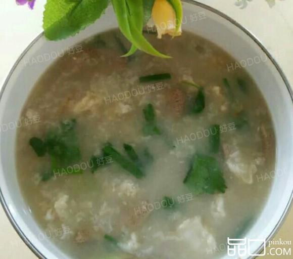 猪肝粉肠瘦肉粥