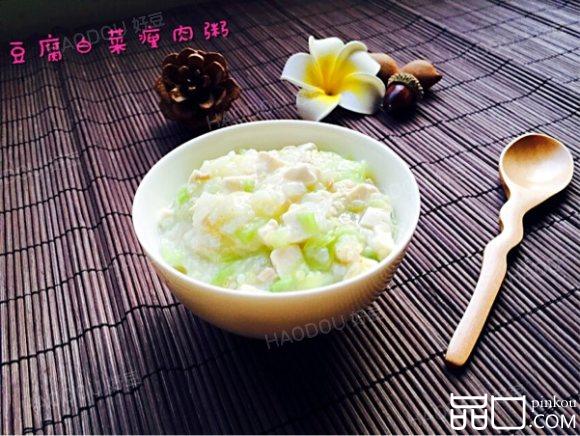 豆腐白菜瘦肉粥