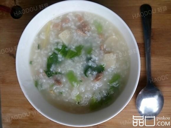 马蹄芥菜瘦肉粥