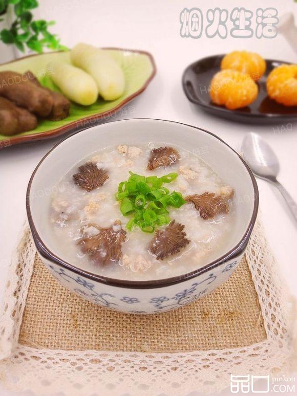 白参菌瘦肉粥
