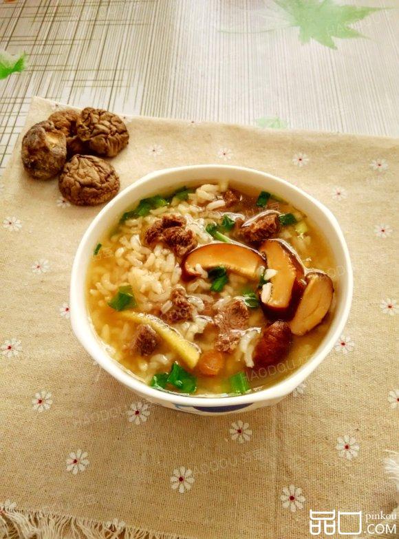 香菇牛肉粥