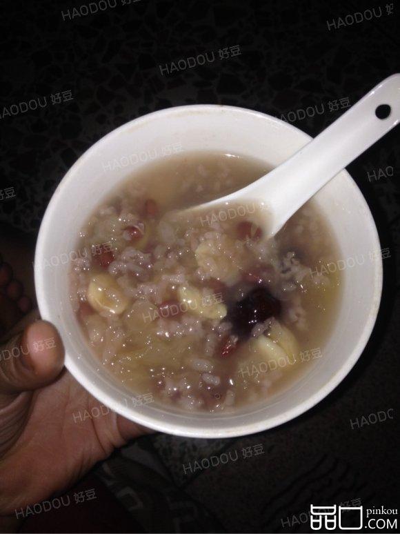 红豆莲子粥