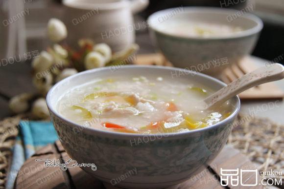 彩椒鸡丝粥