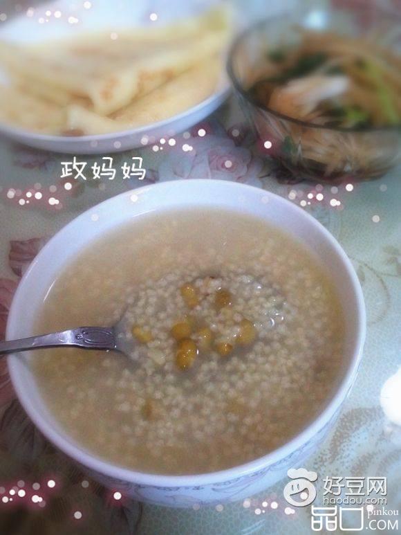 小米绿豆粥