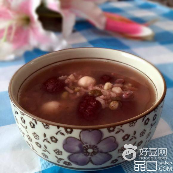 双豆红枣莲子粥