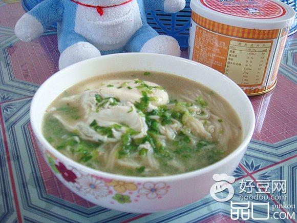 鸡蛋生菜面