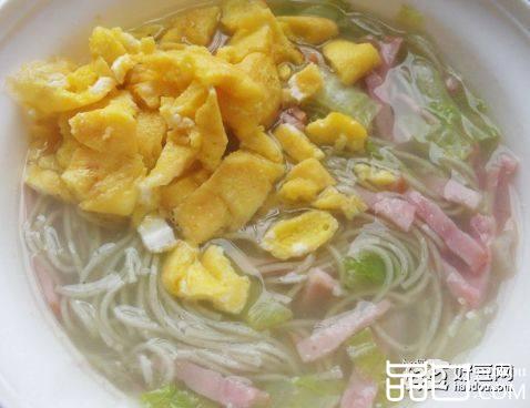 营养鸡蛋火腿面