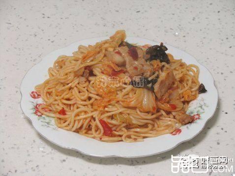 回锅肉炒面