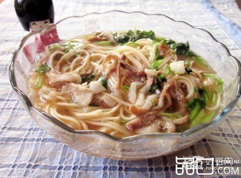 清汤肉丝面