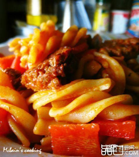 汉堡肉饼变身意面