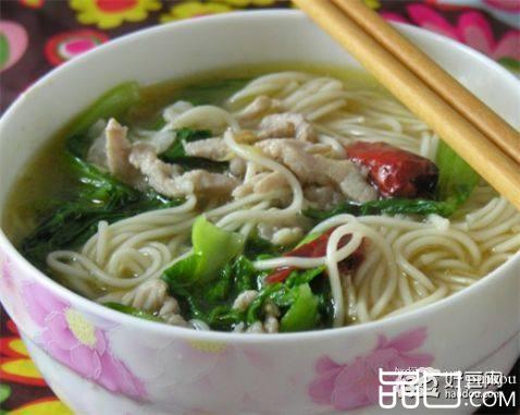 青菜肉丝面