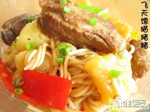 排骨土豆蒸面