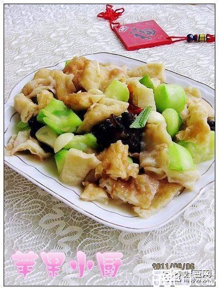 丝瓜炒面鱼