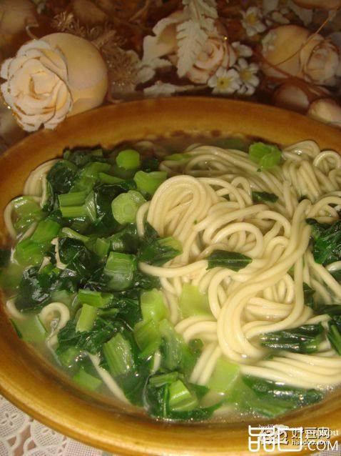 青菜鸡汤面