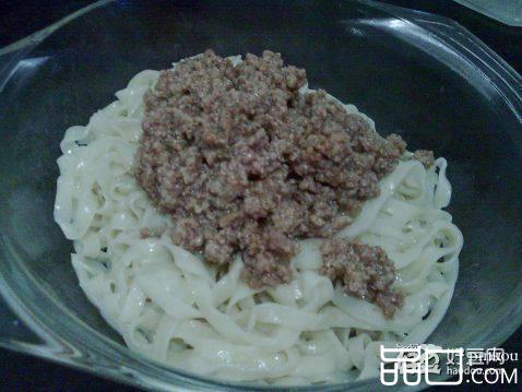 沙茶肉末干面
