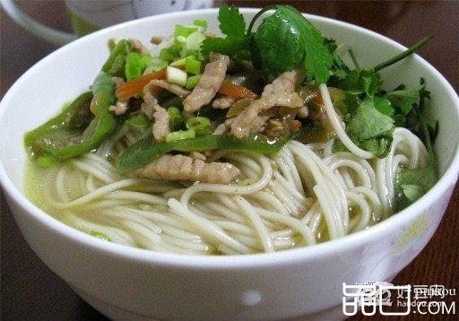 青椒肉丝面